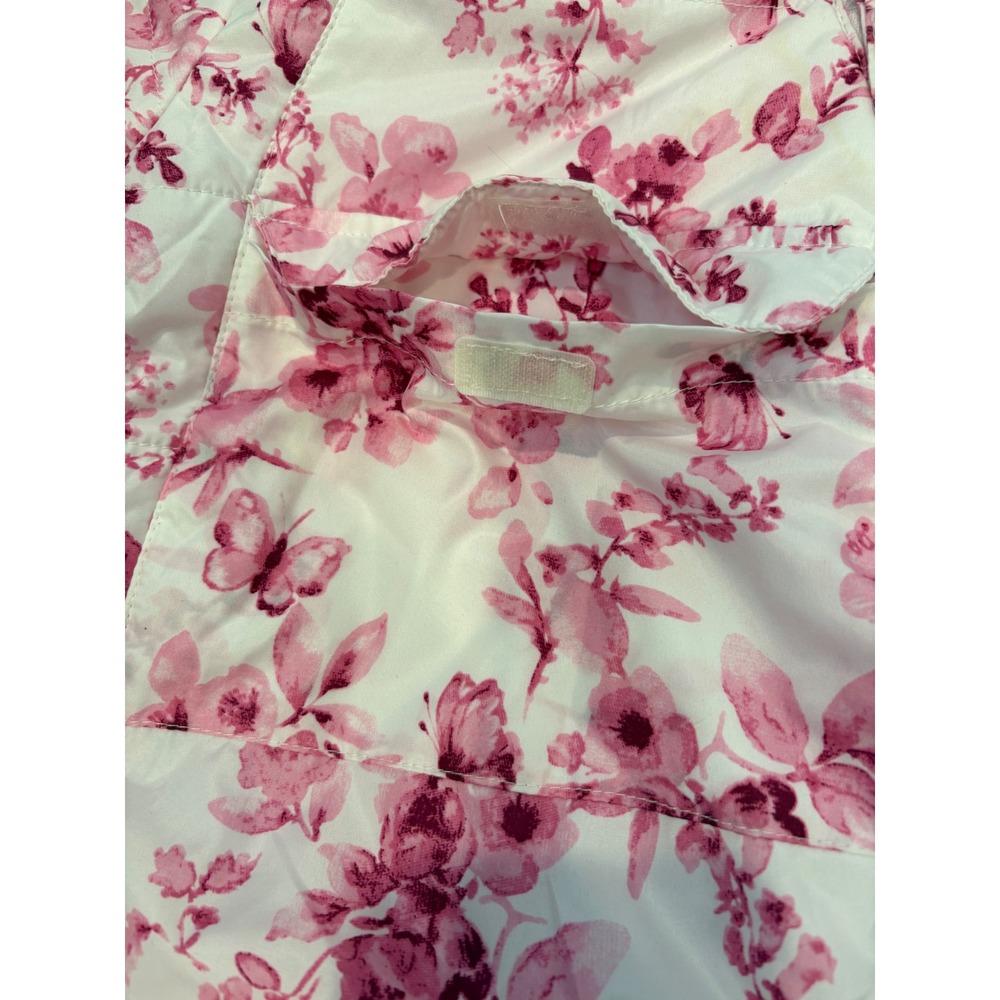 R 1881 by S Rothschild Baby Girl‎ Snowsuit Floral Pink White Hooded Footed 3/6M - Picture 2 of 5